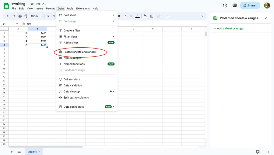 How to Lock Cells in Google Sheets